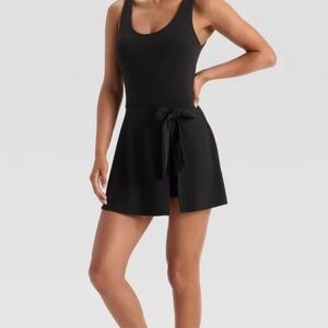 Women's Knit Front Tie Active Dress Shorts Underneath- JoyLab Size XXL